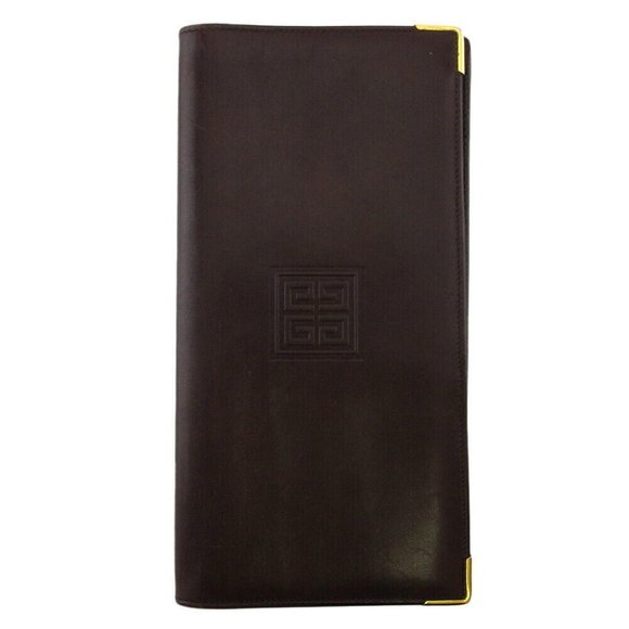 GIVENCHY Long billing 4G logo leather Authentic